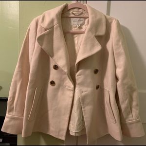 Banana Republic Wool Ivory Coat